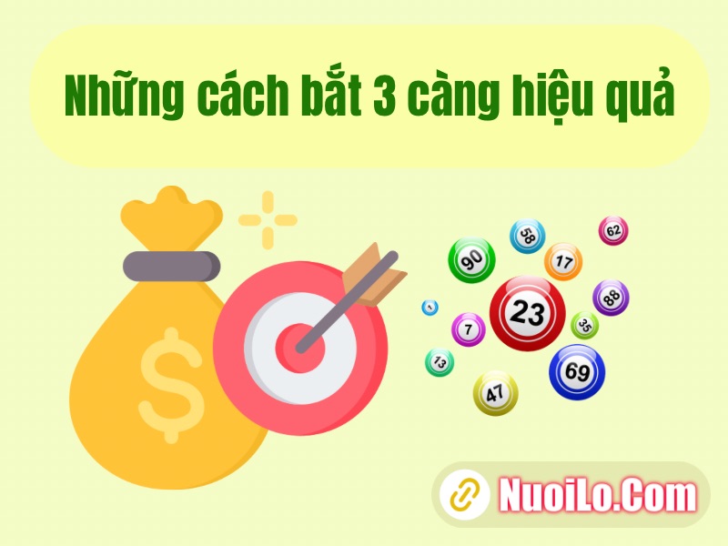Những cách bắt 3 càng hiệu quả